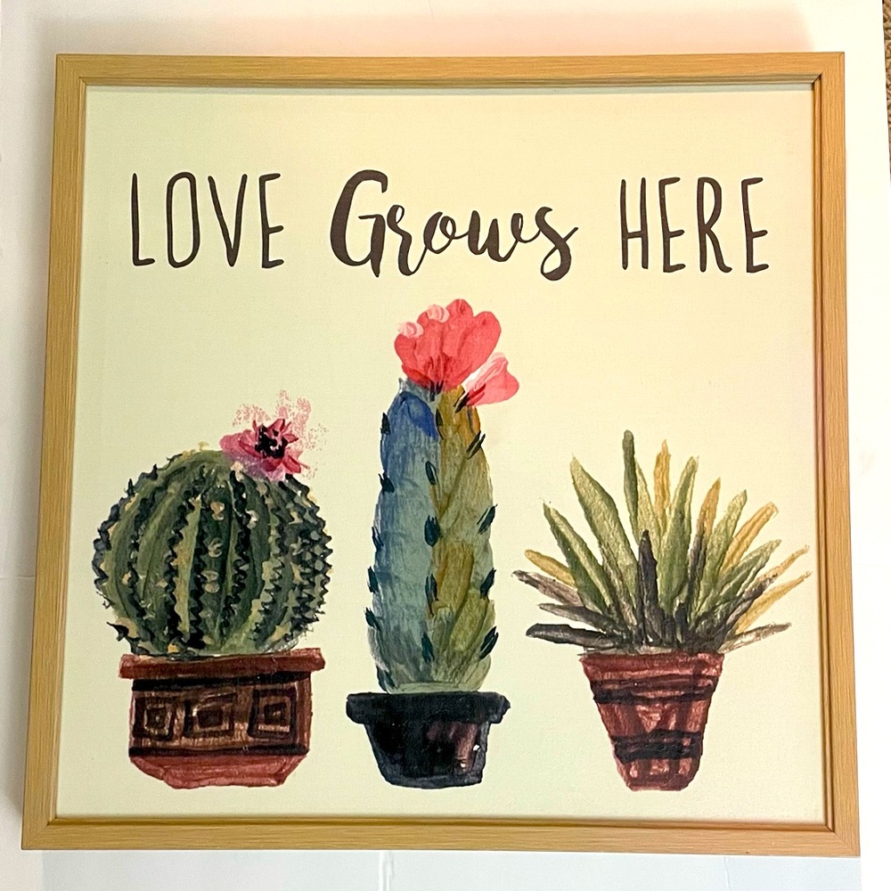 Love grows here Wall pinting